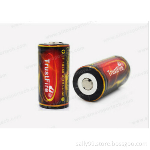 18350 Trustfire Battery 1200MAH Flat Rechargeable Tustfire Battey Bottom Top and Protected Turefire Battery 18350